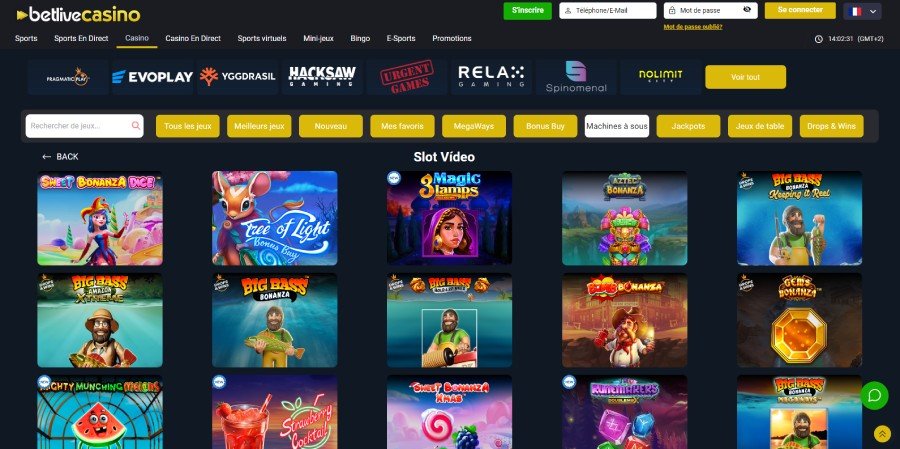 Machine sà sous Betlive Casino