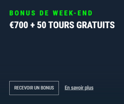 Visuel Bonus week end Casinado Casino