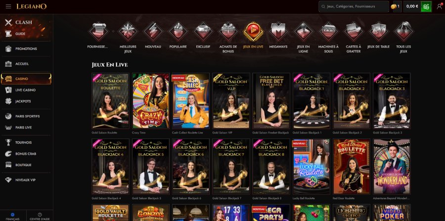 Legiano Casino casino en direct