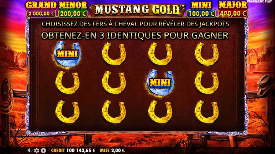 Mustang Gold Bonus Fer à cheval