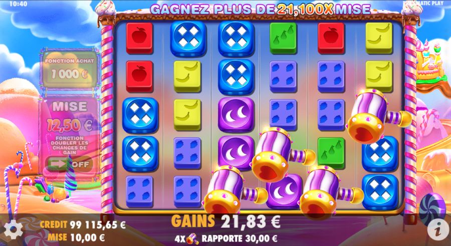 Sweet Bonanza Dice Déclenchement du bonus