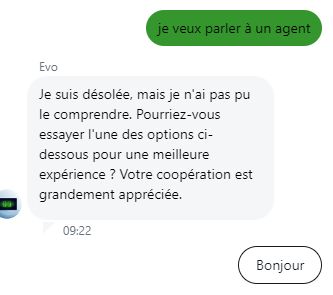 Chat en direct Evobet Casino