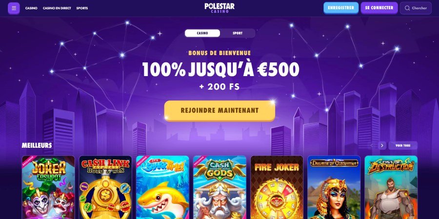 Page d'accueil Polestar Casino